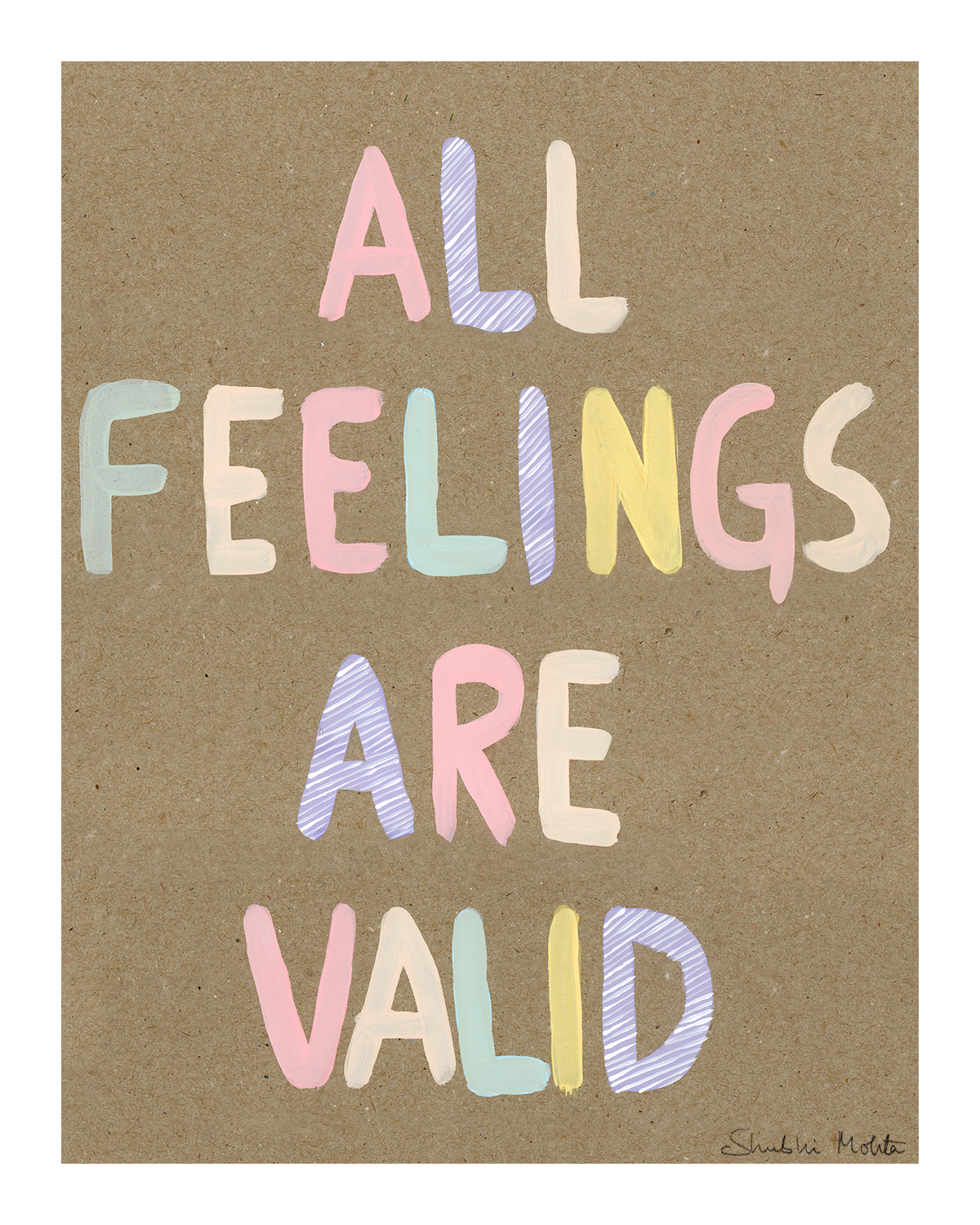 All Feelings Are Valid - Nursery Wall Art Print