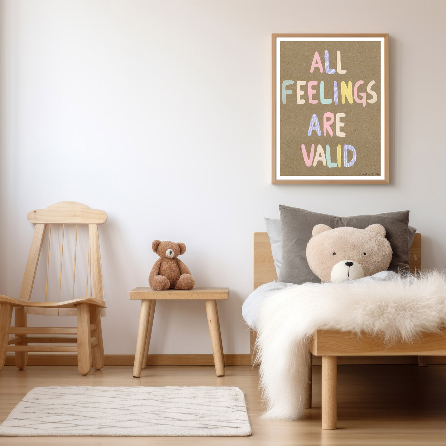All Feelings Are Valid - Nursery Wall Art Print